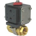 Gemini Valve Sales & Service Inc. Gemini ValveÂ Brass Ball Valve W/500 Series Double-Acting Pneumatic Actuator, 1/4" 1/4 86M-1-RT-6-A512D-PMK-1-A510